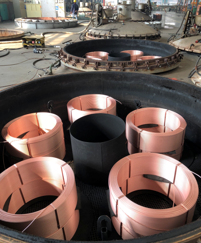 銅管生(shēng)産現(xiàn)場(chǎng)-真空(kōng)退火(huǒ)爐